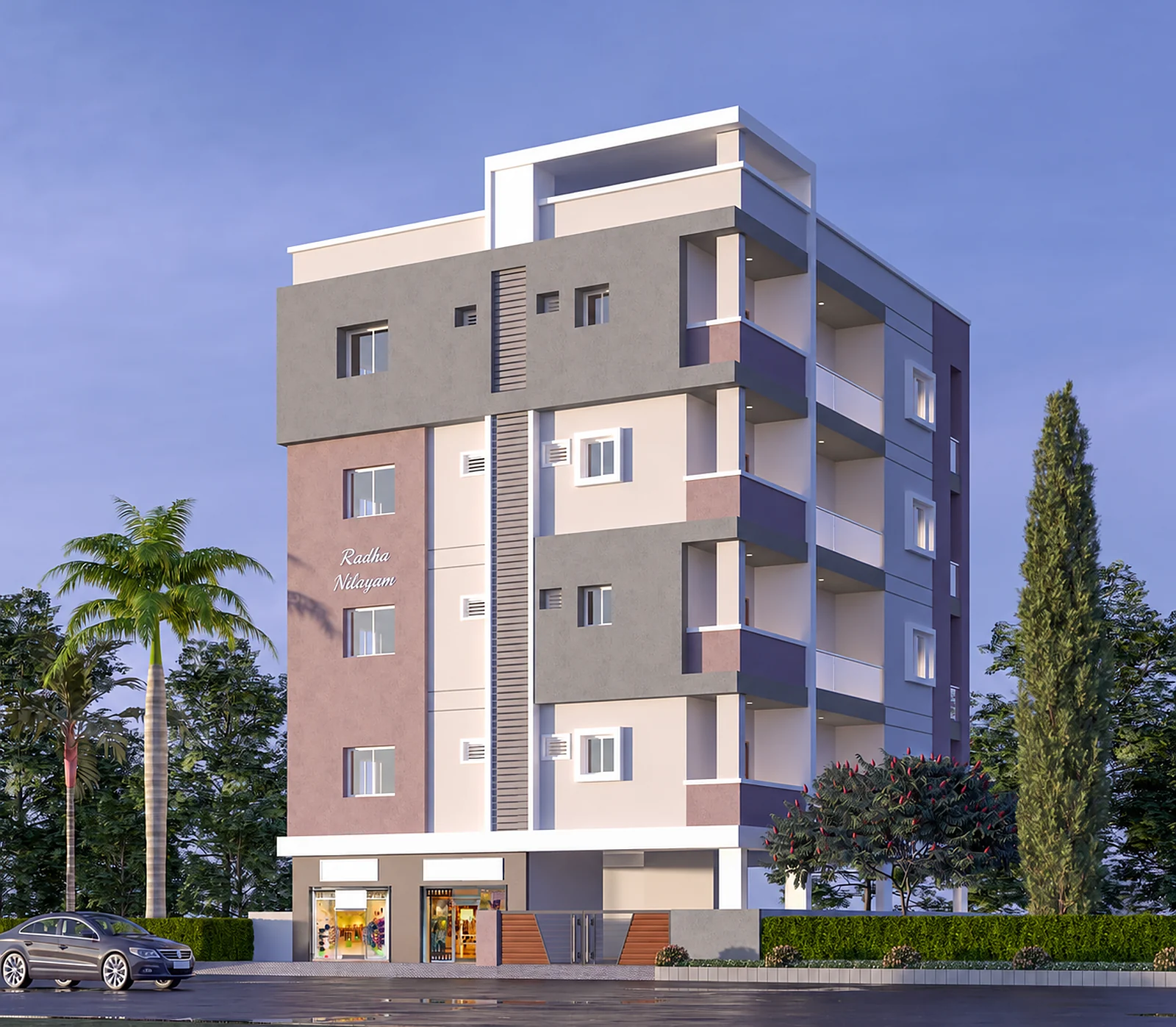 Radha Nilayam by Rootin Developers, completed S+5 apartment building at Pedda Amberpet
